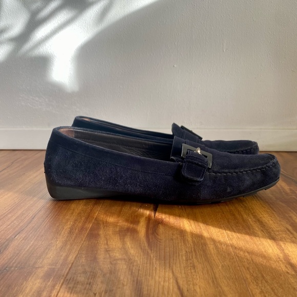 Stuart Weitzman Leather Suede Moccasin - Picture 4 of 8